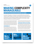 MAKING COMPLEXITY MANAGEABLE